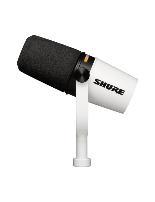 Shure MV7+ Blanc