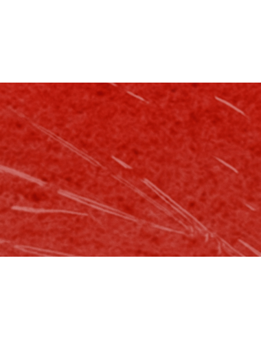 Needletted carpet roll red Vermillon