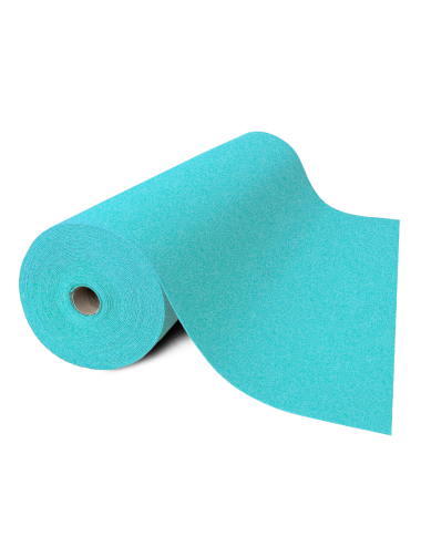Rouleau de moquette de stand évènementielle turquoise
