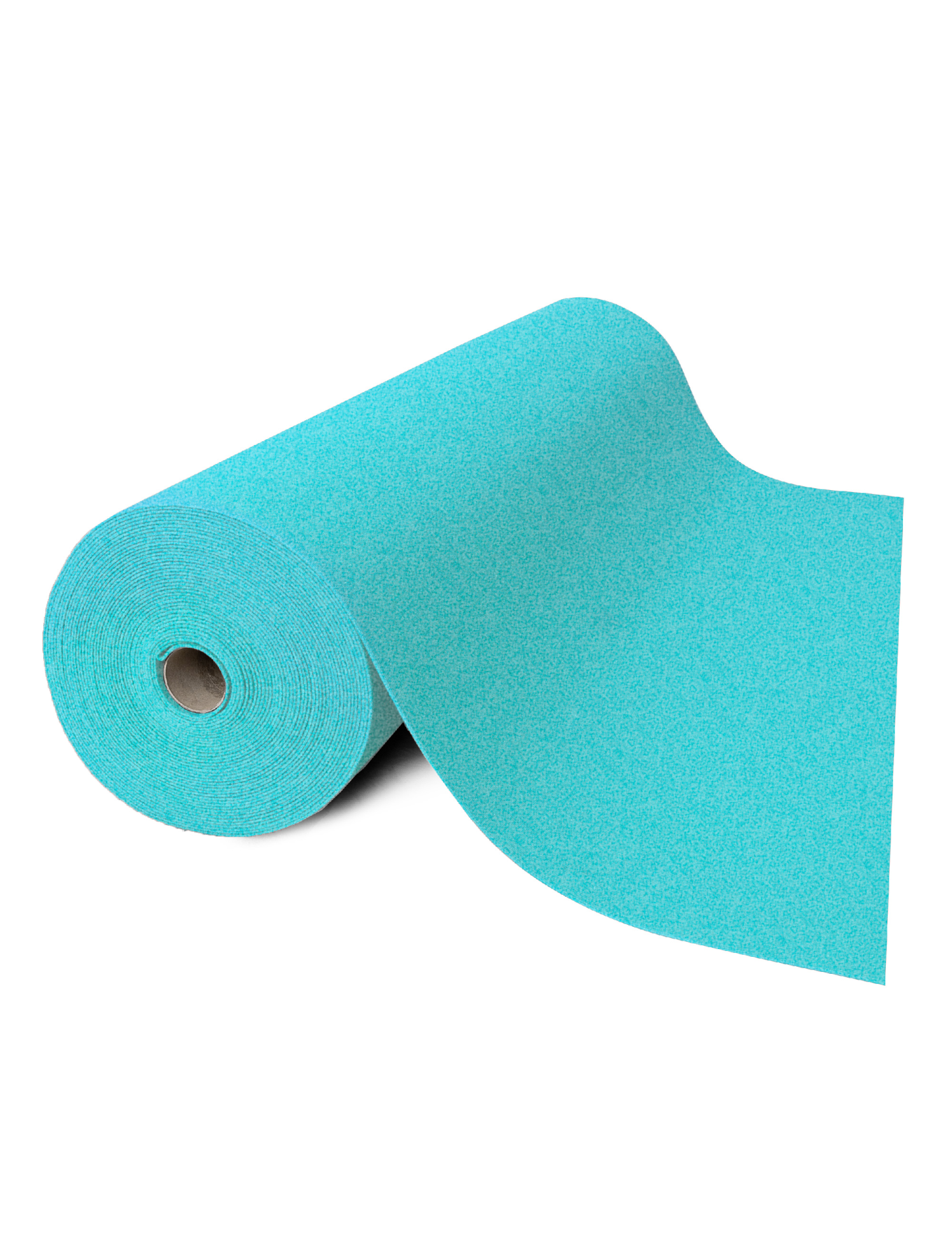 Rouleau de moquette de stand évènementielle turquoise