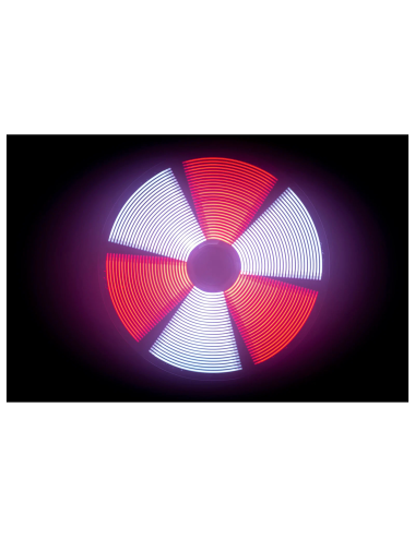 LED FAN RGB rotation rapide