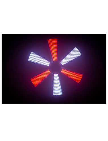LED FAN RGB rotation lente
