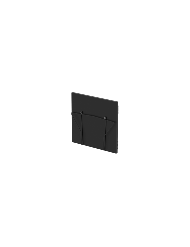 RECORD BOX DISPLAY DOOR BLACK